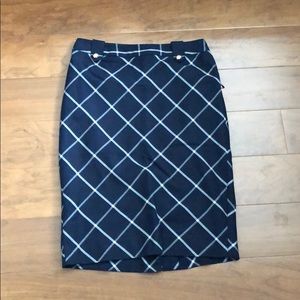 Dark Blue Limited Plaid skirt